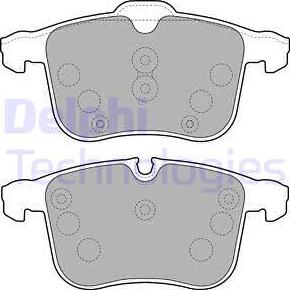 Delphi LP1783 - Brake Pad Set, disc brake www.autospares.lv