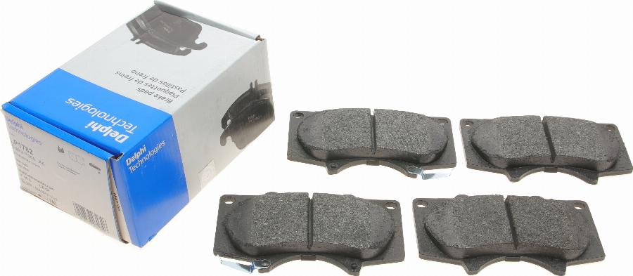 Delphi LP1782 - Brake Pad Set, disc brake www.autospares.lv