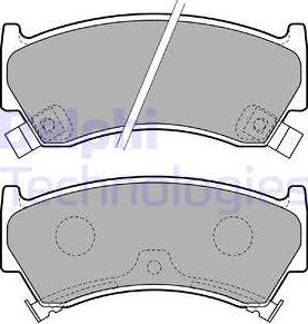 Delphi LP1735 - Brake Pad Set, disc brake www.autospares.lv