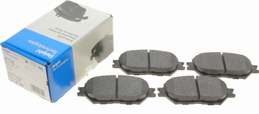 Delphi LP1738 - Brake Pad Set, disc brake www.autospares.lv