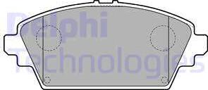 Delphi LP1732 - Brake Pad Set, disc brake www.autospares.lv