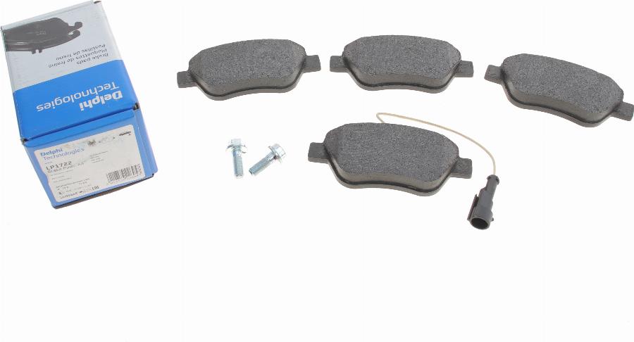 Delphi LP1722 - Brake Pad Set, disc brake www.autospares.lv