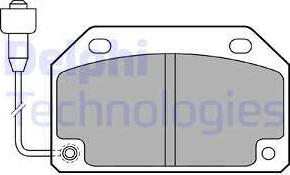 Delphi LP172 - Bremžu uzliku kompl., Disku bremzes www.autospares.lv