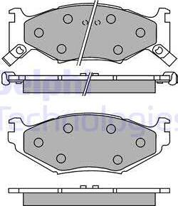 Delphi LP891 - Bremžu uzliku kompl., Disku bremzes www.autospares.lv