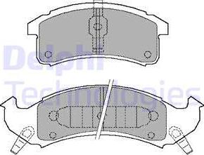 Delphi LP897 - Bremžu uzliku kompl., Disku bremzes www.autospares.lv