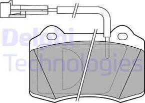 Delphi LP849 - Bremžu uzliku kompl., Disku bremzes www.autospares.lv