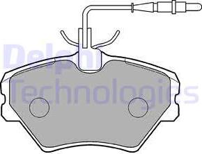 Delphi LP862 - Bremžu uzliku kompl., Disku bremzes www.autospares.lv