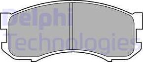 Delphi LP800 - Brake Pad Set, disc brake www.autospares.lv