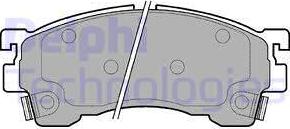 Delphi LP801 - Brake Pad Set, disc brake www.autospares.lv