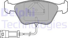 Delphi LP886 - Bremžu uzliku kompl., Disku bremzes autospares.lv