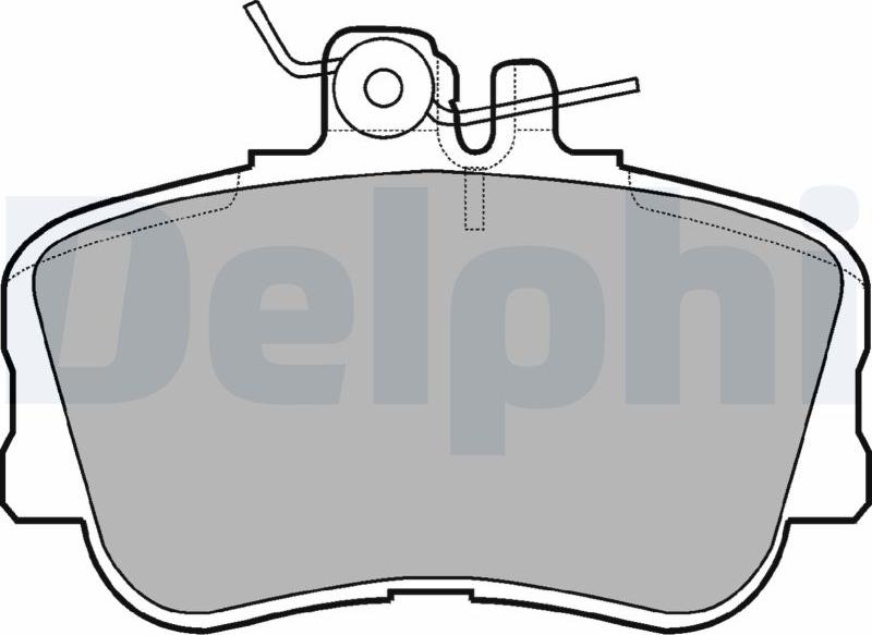 Delphi LP881-17B1 - Bremžu uzliku kompl., Disku bremzes www.autospares.lv