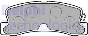 Delphi LP834 - Brake Pad Set, disc brake www.autospares.lv