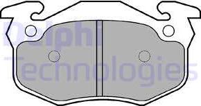 Delphi LP836 - Brake Pad Set, disc brake www.autospares.lv