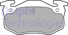 Delphi LP825 - Brake Pad Set, disc brake www.autospares.lv