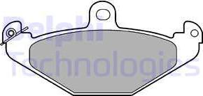 Delphi LP821 - Brake Pad Set, disc brake www.autospares.lv