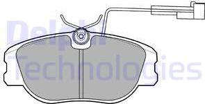 Delphi LP875 - Bremžu uzliku kompl., Disku bremzes autospares.lv