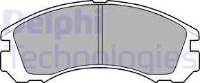 Delphi LP871-18B1 - Brake Pad Set, disc brake www.autospares.lv