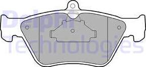 Delphi LP873 - Brake Pad Set, disc brake www.autospares.lv