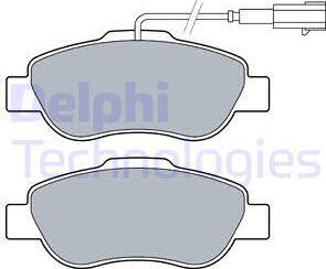 Delphi LP3412 - Brake Pad Set, disc brake www.autospares.lv