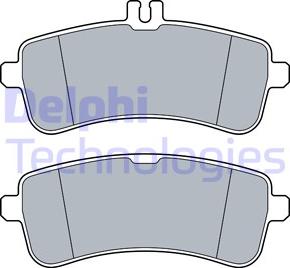 Delphi LP3542 - Тормозные колодки, дисковые, комплект www.autospares.lv