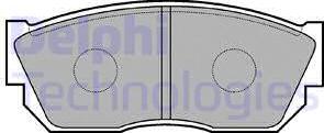 Delphi LP355 - Brake Pad Set, disc brake www.autospares.lv