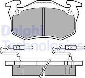 Delphi LP350 - Bremžu uzliku kompl., Disku bremzes www.autospares.lv