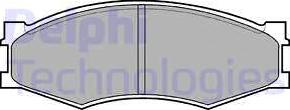 Delphi LP358 - Brake Pad Set, disc brake www.autospares.lv