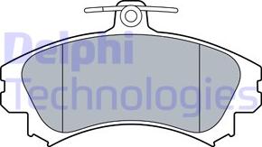 Delphi LP3533 - Brake Pad Set, disc brake www.autospares.lv