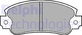 Delphi LP353 - Brake Pad Set, disc brake www.autospares.lv