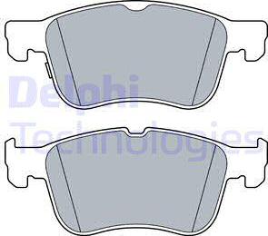 Delphi LP3520 - Тормозные колодки, дисковые, комплект www.autospares.lv