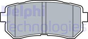 Delphi LP3521 - Brake Pad Set, disc brake www.autospares.lv