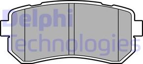 Delphi LP3576 - Brake Pad Set, disc brake www.autospares.lv