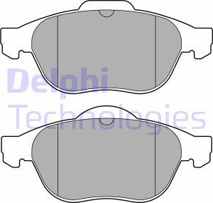 Delphi LP3692 - Bremžu uzliku kompl., Disku bremzes autospares.lv