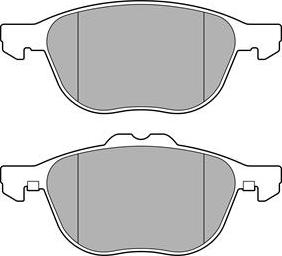 Delphi LP3650 - Тормозные колодки, дисковые, комплект www.autospares.lv