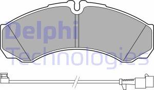 Delphi LP3658 - Bremžu uzliku kompl., Disku bremzes autospares.lv