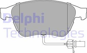 Delphi LP3667 - Bremžu uzliku kompl., Disku bremzes www.autospares.lv