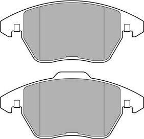 Delphi LP3684 - Тормозные колодки, дисковые, комплект www.autospares.lv