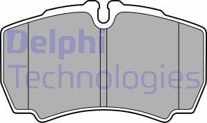 Delphi LP3686 - Brake Pad Set, disc brake www.autospares.lv