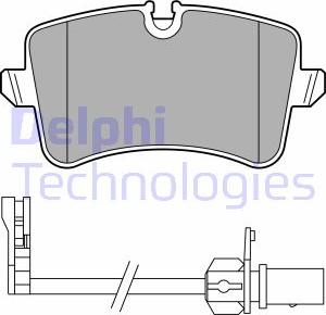 Delphi LP3681 - Тормозные колодки, дисковые, комплект www.autospares.lv