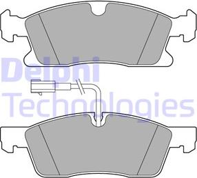 Delphi LP3634 - Bremžu uzliku kompl., Disku bremzes autospares.lv