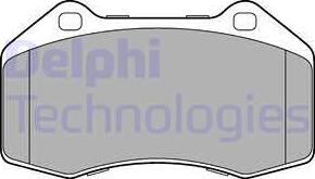 Delphi LP3195 - Тормозные колодки, дисковые, комплект www.autospares.lv