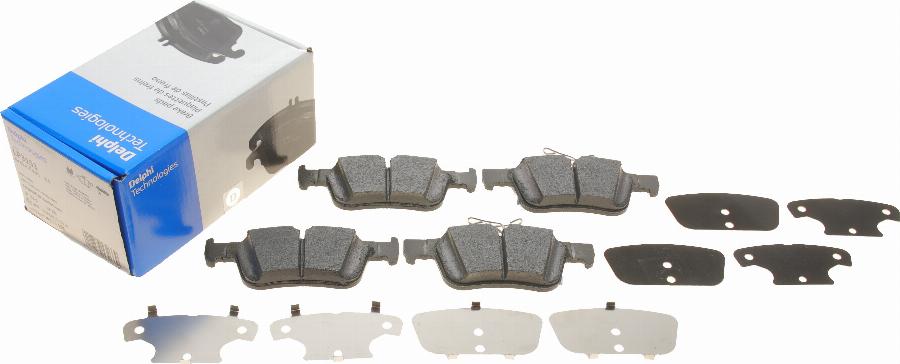 Delphi LP3151 - Brake Pad Set, disc brake www.autospares.lv