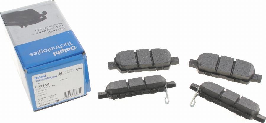 Delphi LP3158 - Brake Pad Set, disc brake www.autospares.lv