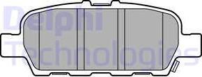 Delphi LP3158 - Brake Pad Set, disc brake www.autospares.lv