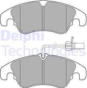 Delphi LP3152-18B1 - Bremžu uzliku kompl., Disku bremzes www.autospares.lv