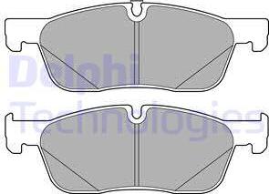 Delphi LP3166 - Brake Pad Set, disc brake www.autospares.lv