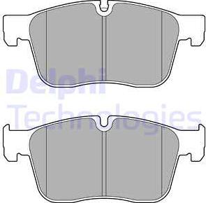 Delphi LP3187 - Brake Pad Set, disc brake www.autospares.lv