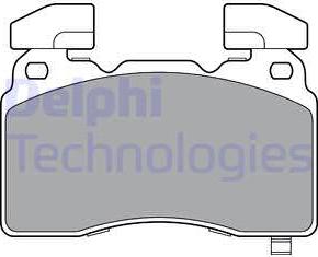 Delphi LP3366 - Bremžu uzliku kompl., Disku bremzes www.autospares.lv