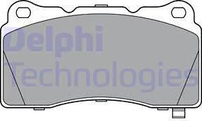 Delphi LP3362 - Bremžu uzliku kompl., Disku bremzes www.autospares.lv