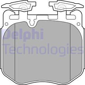 Delphi LP3304 - Тормозные колодки, дисковые, комплект www.autospares.lv